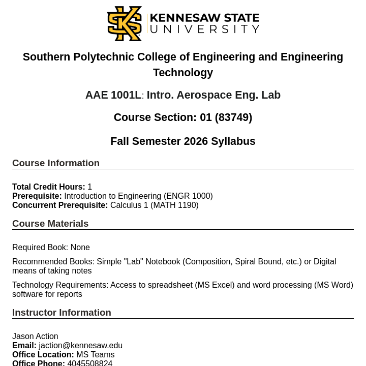 Simple Syllabus