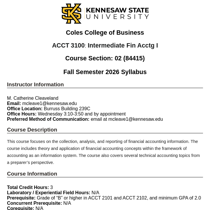 Simple Syllabus