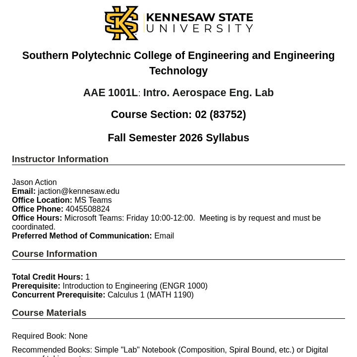 Simple Syllabus